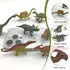 Mini Jurassic Dinosaur Figures Set 12 Pcs Plastic Rubbery Educational Action Playset for Children Science Play Best for Birthday Party Favors (Jur...