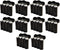 10 Pack AA/AAA / CR123A Black Battery Holder Storage Cases...