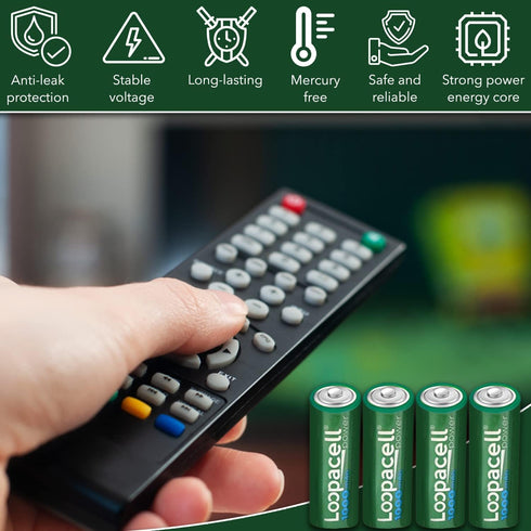 4 AA Rechargeable NiCD Battery, 1.2V 1000mAh High Capacity AA Batteries...