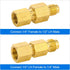 R1234YF Refrigerant Tank Adapter, R1234YF Vacuum Pump Adapter Fitting, R12 to R1234YF Adapter with 1/2 LH to 1/4 Flare for Refrigeration System...
