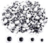 UPINS 1500 Pcs Black Wiggle Googly Eyes Stickers with Self-Adhesive, 6mm 8mm 10 mm 12mm Mixed Packaging...