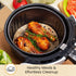 9? Steamer Paper, Air Fryer Round Parchment Paper Liners – 220pcs Unbleached Bamboo Steamer Liners – Easy Cleanup, Will Not Burn or Curl, Non-Toxi...