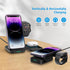 Criacr 3 in 1 Foldable Wireless Charger, Travel Magsafe Charger 3 in 1 Charging Station for Multple Devices for iPhone 15/14/13/12 Series, AirPods...
