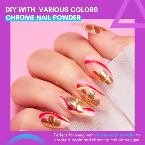 Makartt 3D Painting Gel Clear Nail Gel For Nails Art Chrome Nail Powder Micro 3D Sculpting Gel No Wipe UV Gel for Gel Nail Polish 3D Carving Drawi...