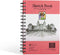 Elan Sketch Book A5, 80 Sheets Italian 120gsm Paper, A5 Sketchbook Spiral Bound Made for Artists, A5 Art Book, Sketching Pad A5, Lightweight Drawi...