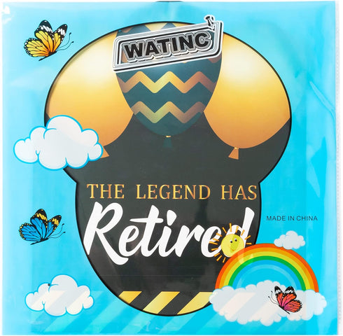 WATINC Retirement Party Jumbo Greeting Card Decorations, Official Congrats Retired Message Greeting Card Guest Book Farewell Party Supplies, Signa...