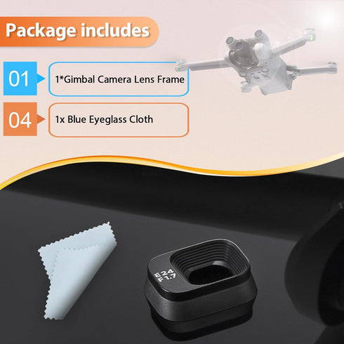for DJI Mini 3/Mini 3 Pro Gimbal Camera Frame Replacement Mini 3 Pro Gimbal Camera Lens Frame Cover Cap Drone Accessories Parts...