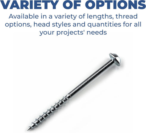 Kreg SML-C250-50 Zinc Pocket-Hole Screws, 2 1/2 Inch, 8 Coarse Thread, Maxi-Loc Head (50 Count)...