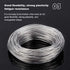 BENECREAT 12 Gauge Transparent PVC Plastic Covered Aluminum Wire 100FT Bendable Aluminum Craft Wire for Hair Bows, Shaping Hat Brim, and Other Cra...