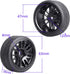 12mm Hex Preglued Wheels Tires Set 1/10 On Road RC Car Compatible with Tamiya TT02 TT01 Traxxas 4tec 2.0 3.0 Touring...