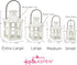 Kate Aspen Rustic Farmhouse Decor White Candle Holder Lantern Decorative (7.5 Inch), Wedding Decoration, Centerpiece Table Decorations, Home Decor...