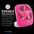 O2COOL Treva 5 Inch Battery Powered Fan Portable Desk Fan 2 Cooling Speeds with Compact Folding & Tilt Design Cubicle Accessories Small Portable (...