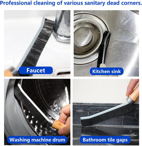 Hard Bristle Crevice Cleaning Brush - Multifunctional Gap Cleaning Brush, Cleaning Tools for Household Use, Home, Kitchen, Bathroom, Window, Vehic...