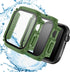 Waterproof Case 41mm for Apple Watch Series 9 8 7 with Tempered Glass Screen Protector, iWatch Full Protective Hard PC Bumper Face Cover for Men&W...