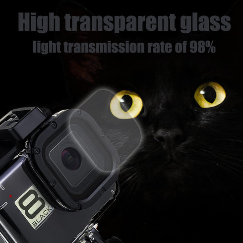 60M(196ft) Waterproof Housing Case for GoPro Hero 8 Black,Protective Underwater Diving Housing Shell with 2 Cold Shoe Adapters Bracket Accessories...