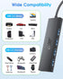 Acer USB Hub 4 Ports, Multiple USB 3.0 Hub, USB A Splitter for Laptop with USB C Power Port, USB Extender for A Port Laptop, Windows, Linux, Acer ...