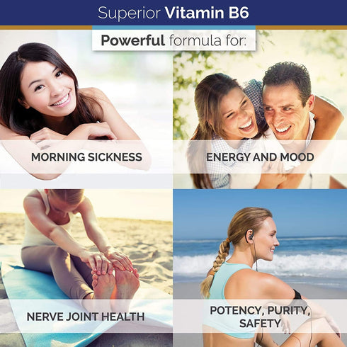 Superior Labs — Best Vitamin B6 Dietary Supplement — 50 mg Dosage,120 Vegetable Capsules —Supports Immune System Health — Healthy Brain Function —...