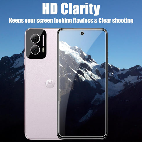 TQLGY 3 Pack Screen Protector for Motorola Moto G Power 5G 2024 with 3 Pack Camera Lens Protector, Ultra HD Tempered Glass, 9H Hardness, Anti-Scra...