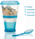 INOGIH Cereal On the Go Cups Breakfast-Portable Drink-Cup Cereal To-Go Container-Cup with Spoon (Blue)...