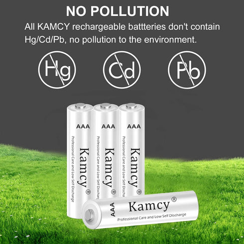 Household Batteries - 1100mAh AAA Rechargeable Batteries 1.2V Ni-MH Rechargeable AAA Batteries Ultra High Capacity, Triple A Batteries Pre-Charged...