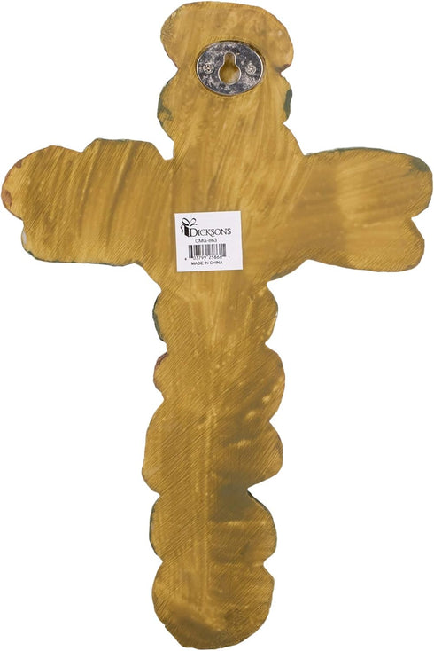 Dicksons Names of Jesus Christ Pebble 10 Inch Resin Decorative Hanging Wall Cross...