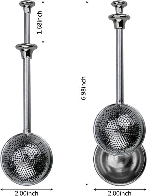 Powder Sugar Shaker Sifter Duster Baker's Dusting Wand Dispenser for Flour Spices Sugar Tea Strainer Steeper Tea Balls for Loose Tea...