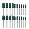 Rubber Polishing Burrs Bits Bullet Cylinder Shape Mounted Point Polishing Bits Rubber Wheel Bit,Electric Drill,Rotary Tool Accessories 3 mm Mandre...