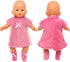 ENOCHT 3 Pieces Baby Doll Clothes Pink Dress with Coat Socks for 14-18 Inch Doll Sweet Cute Doll Clothes for New Born 15 Inch Baby Dolls...