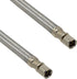 Braided Stainless Steel Ice Maker Water Supply Hose - 6 Ft - Universal 1/4" Connectors from Kelaro