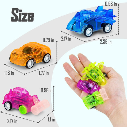 50 Mini Pull Back Cars for Kids 3-5 Years Old,Car Party Favors Toys Bulk Vehicle Set - Micro Preschool Cars for Goodie Bags, Treasure Box, Classro...