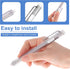 2Pcs Retractable Mechanical Eraser Pen with 10Pcs Replacement Eraser Refills Mechanical Pencil Eraser for Artists Drawing Drafting Painting for Sc...