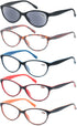 HEEYYOK Reading Glasses Women 1.50 5-Pack,Beautiful Women Readers,Quality Spring Hinge Colorful Inculding Sun for Reading Outdoors...