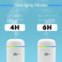 Cup style Humidifier 2pcs Cotton Stick,300ml USB Cable Quiet Humidifier for large room with 7 Colourful LED Lights, Adjustable Mist Mode, Waterles...