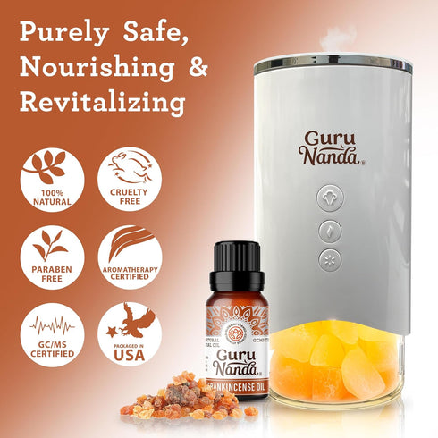 GuruNanda Frankincense Essential Oil (2x0.5 Fl oz), 100% Pure, Natural, Undiluted Aromatherapy Oil for Diffusers, Supports Join Health & Radiant S...