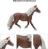MODEBESO® Realistic Animal Figures Playset,Horse Figurines,Hand Painting Horse Figures,Educational Toy,Cake Toppers Christmas Birthday Gift for Ki...