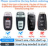 Tukellen Compatible with Audi Key Fob Cover Genuine Leather with Keychain,Leather Key Case Key Shell Compatible with Audi R8 Q5 Q7 S3 S4 S5 S6 S7 ...