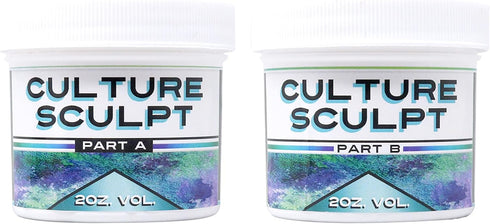 Counter Culture DIY Culture Sculpt 2 Part Modeling Compound, 4 oz Total, VOC Free Artist Clay for Crafting, No Baking Required...