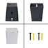Black Narrow Wall Mount Beer Bottle Cap Catcher Bucket Stainless Steel...