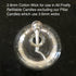 USA Firefly Brand - 5 Feet of 2.6mm Braided Eco Cotton Replacement Wick for Oil Lamps and Candles for Round Wick Holders...
