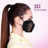 KN95 Disposable Face Mask 25 Pack 5-Ply Breathable Safety Masks Against PM2.5, Disposable Respirator Protection Mask for Men and Women Black...