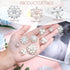 66 Pieces Craft Pearl Crystal Rhinestone Buttons Flower Faux Pearl Bouquet Embellishments for Crafting Flat Back Decorative Button DIY Jewelry Mak...
