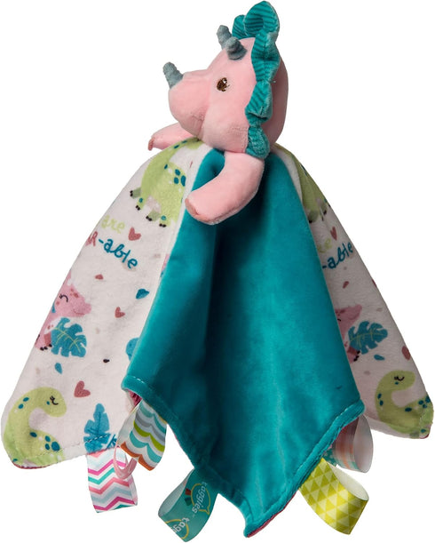 Taggies Stuffed Animal Security Blanket with Tags, 13 x 13-Inches, Aroar-a-saurus Dinosaur...