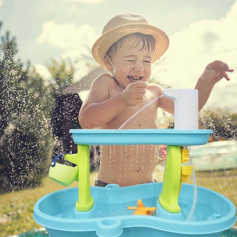 Water Table Pump,4 Hours Lasting time Battery Powered Pump for Kids Sand Water Play Table,Toddler Activity Table Accessory, Summer Outdoor Toys fo...