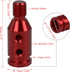 X AUTOHAUX M12 X 1.25 Car Universal Red Gear Shift Knob Adapter for Non Threaded Shifter...
