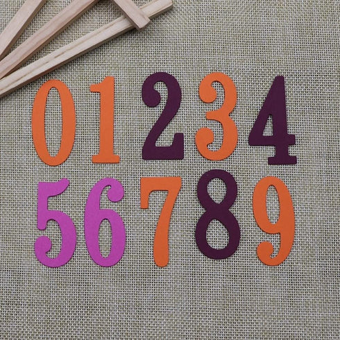 Cutting Dies for Card Making,Numbers 0-9 Metal Cutting Dies Scrapbooking Birthday DIY Craft 2 Inch Die Cuts (Numbers), silver...