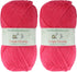 JubileeYarn Simply Chunky Yarn - Bulky Acrylic - Hot Pink - 2 Skeins......