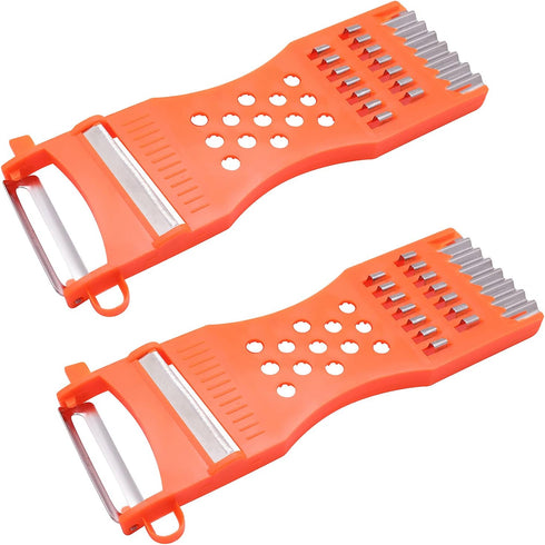 2Pcs handheld Plastic Multifunction Kitchen Peeler Grater Slicer Tool,for Vegetable,Fruit,Cucumber,Potato,Carrots,Cheese,Chef Gadgets Tools...