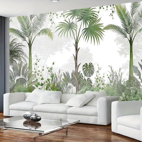 FENDROM Tropical Green Plant Tapestry Wall Hanging, Palm Tree Leaves Rainforest Jungle Nature Room Wall Art Tapestries Forest Aesthetic for Bedroo...