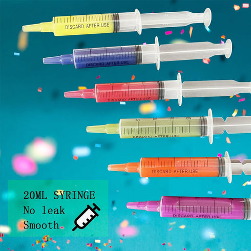 10pack 20ml Plastic Syringes with Measurement for Feeding Pets ,Liquid Scientific Labs,Watering,Dispensing Lip-gloss, without Needle with Cap...