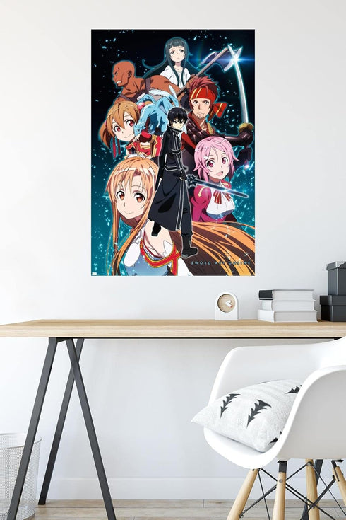 Trends International Sword Art Online - Key Art 2 Wall Poster, 22.37" x 34.00", Premium Unframed Version...